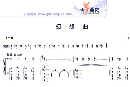 古筝幻想曲怎么调音