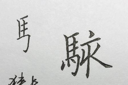 马加偏旁组新字