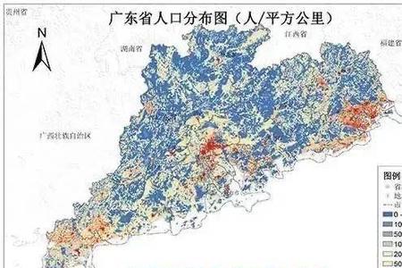 珠江三角洲人口分布特点