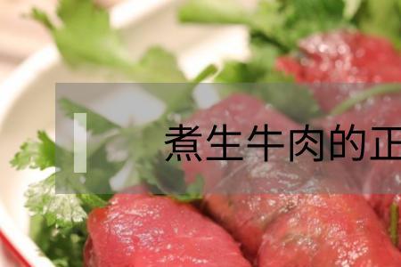 生牛肉  煮熟  保存  煮多久