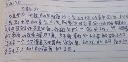 童年这本书的感想12字