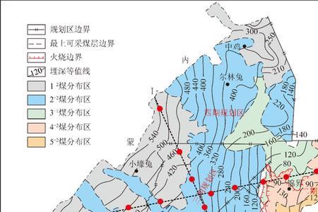 煤层埋深和盖山厚度