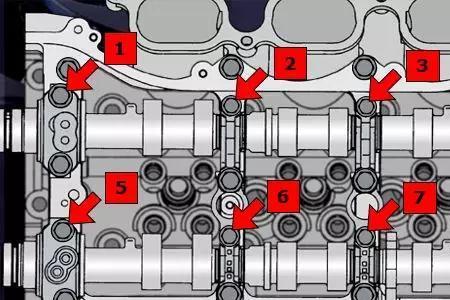 缸盖8个孔紧固顺序