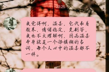 关于温柔的词语有哪些