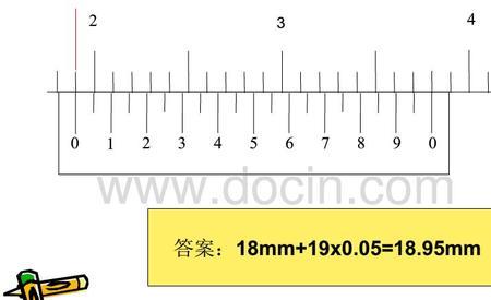 20分度卡尺读数方法