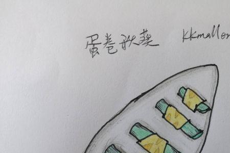 鸡蛋卷简笔画