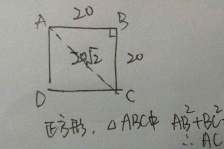 正方形与对角线的关系