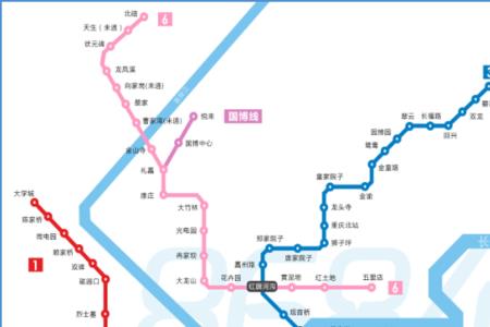 重庆换乘线路最多的地铁站