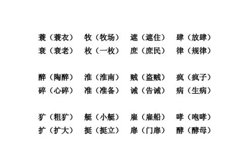 锅形近字组词