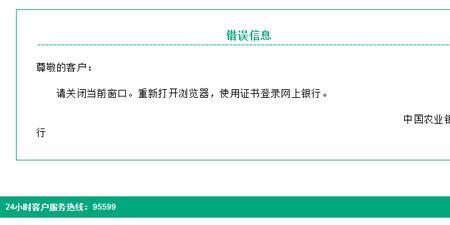 win11系统无法登录农行网银