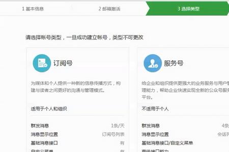企业订阅号和服务号的费用