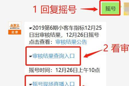 北京汽车家庭摇号资质审核时间