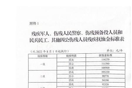 安徽省优抚对象护理费标准