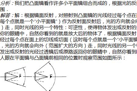 凸面镜看东西变远还是变近