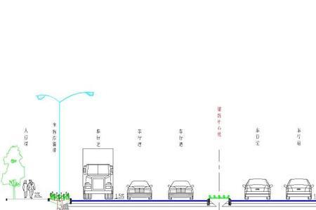 道路横断面图从哪个方向看