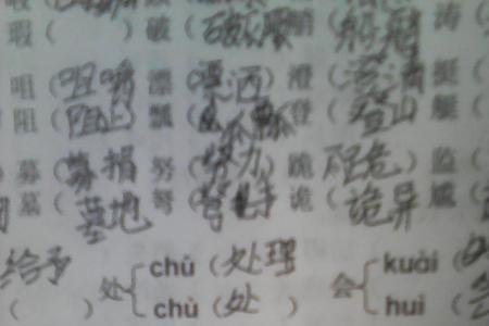 辫子多音字组词