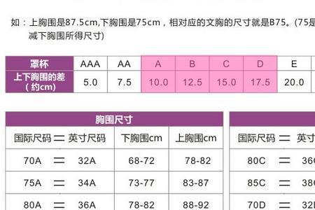 上胸围90下胸围80是什么码