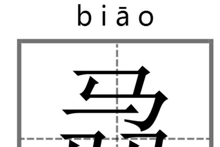 三个古字马读什么