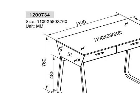 100厘米的书桌尺寸