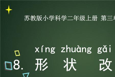 形状的八种形式