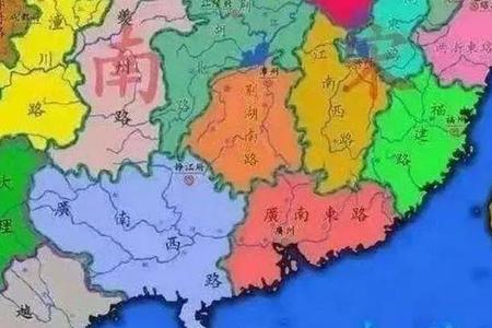 隋朝两广划分地图