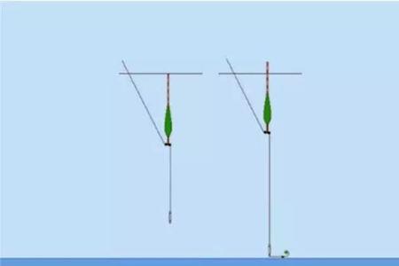 半水调平水钓三目双钩水底状态