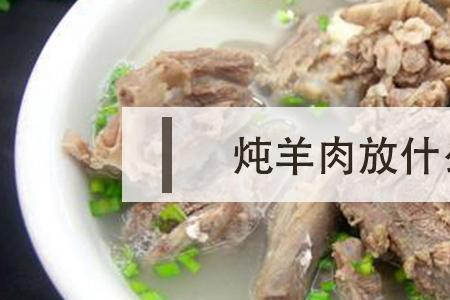 炖羊肉需要放什么佐料