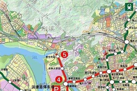 福州地铁4号线站点出入口分布