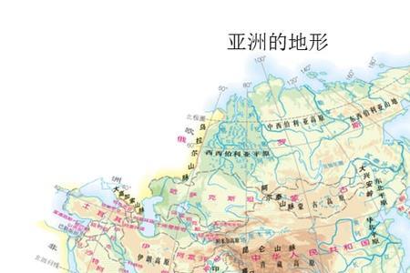 亚洲的河流流向示意图