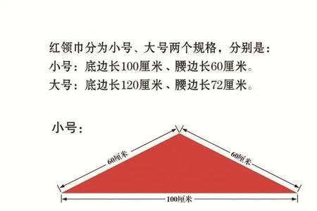 红领巾分哪两个规格