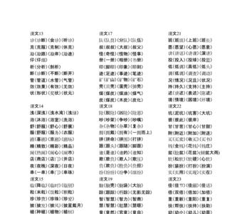 泛字的组词2个字三年级