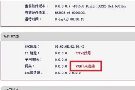 WAN口网络不通是什么意思