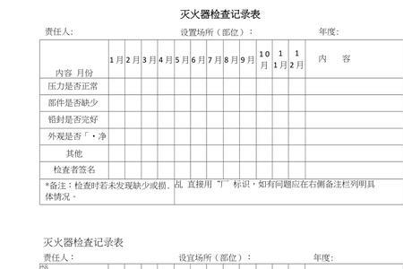 干粉灭火器的外观检查由谁检查