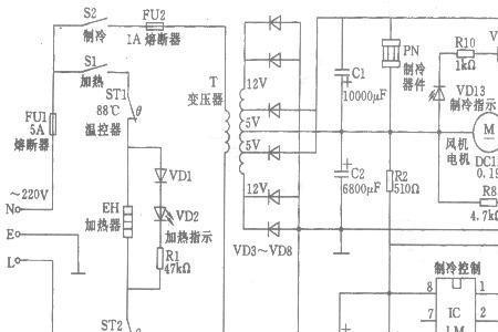 饮水机线路图和接线方法