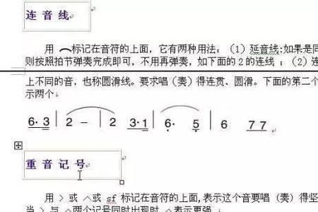 顿音符号与重音符号的区别