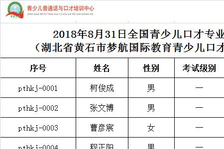 口才考级多少级