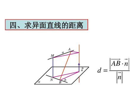 异面直线的公垂线性质是什么