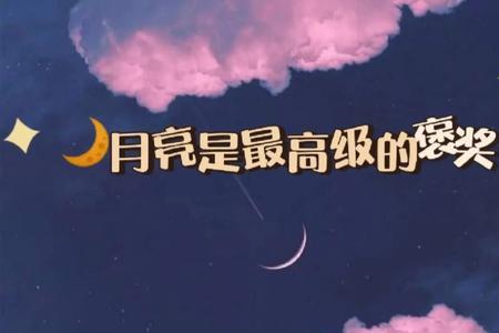 因为月亮是最高级别的褒奖出处