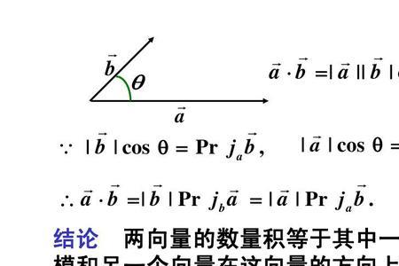 投影向量和投影数量区别