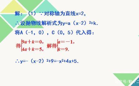 抛物线顶点式及意义