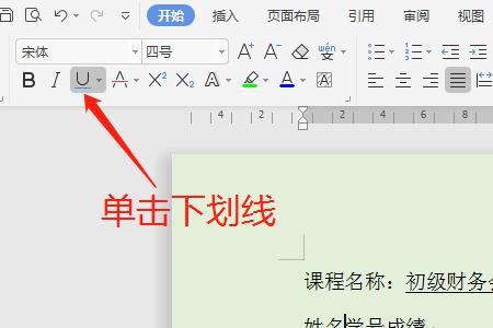 wps输入文字下划线怎么不见了