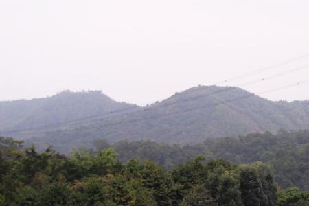 帽峰山取山泉水的位置