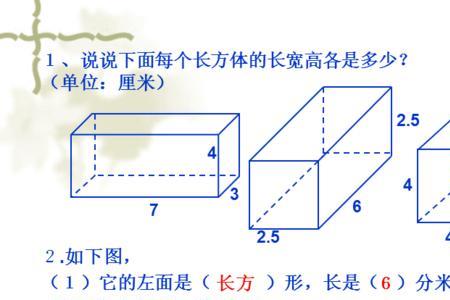 长方体表面积和侧面积的区别