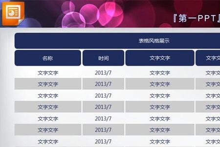 一张表格一段文字ppt排版技巧