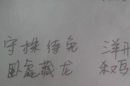 四个动物的四字词语