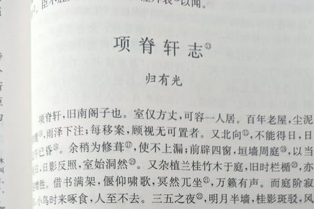 项脊轩志的主题是什么