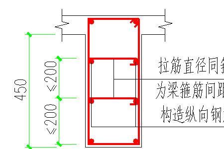 悬挑梁上面钢筋锚固长度