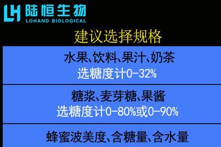 甜度与含糖量的区别