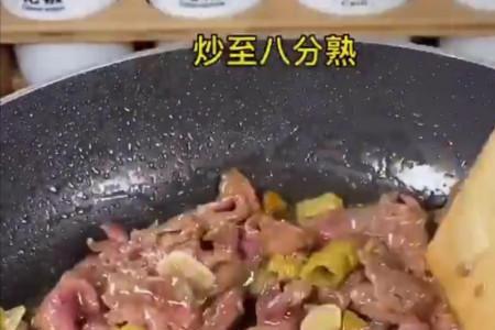 煮好的牛肉怎么炒好吃