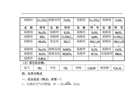 初中化学阴离子符号大全